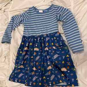 Hanna Andersson Blue and White Long Sleeve Sundress